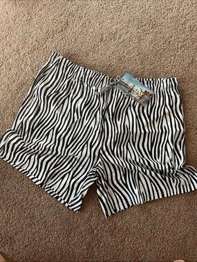 Zebra Print Men’s Swimsuit - Black & White Biwisy 2XL